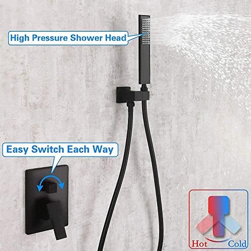LED Rainfall Sprayer Faucet - Matte Black