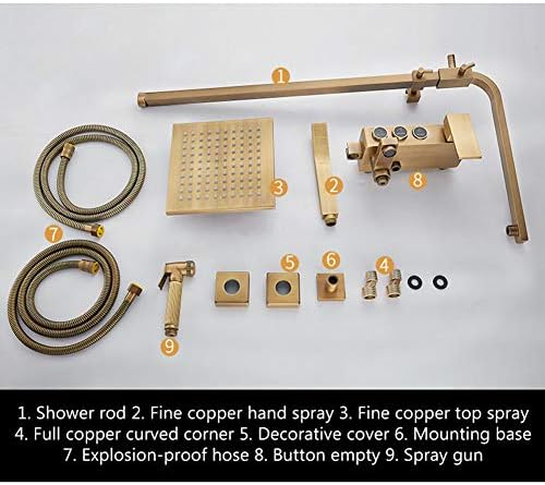 NIEH antique bronze bath bidet set