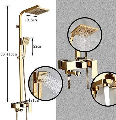 Gold Brass Bathtub Faucet