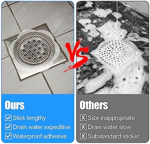 AMFUN Disposable Shower Drain Hair Catcher 40Pcs Clean Your Bathroom Like a Pro