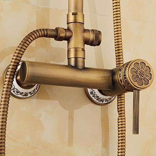 Wall-Mounted Brass Rain Shower Faucet