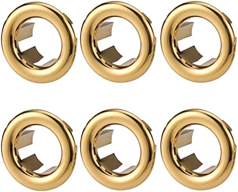 ARCORA 6-Pack Gold Sink Overflow Ring Covers