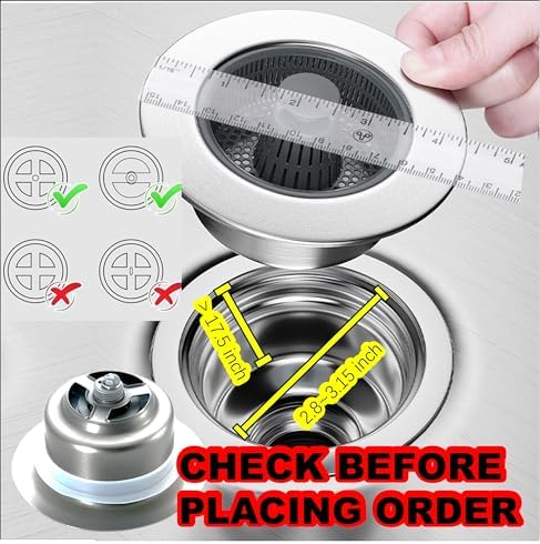 Effortless Kitchen Sink Overflow with QUALIALL 3-in-1 Strainer Stopper