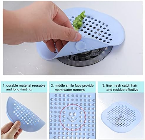 Shower Drain Hair Catcher with Suction Cups