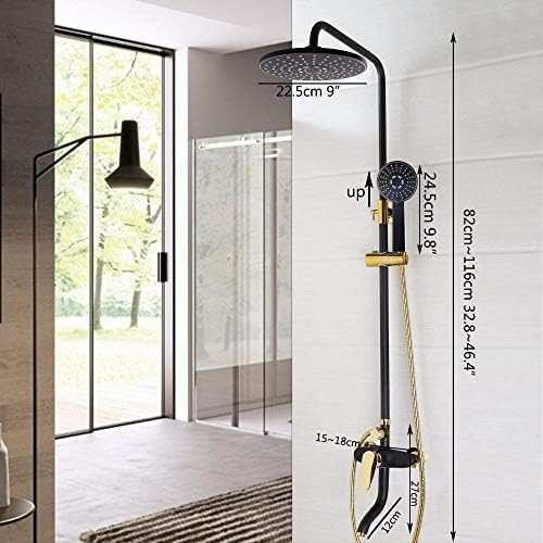 Bathroom Black Handheld shower Set