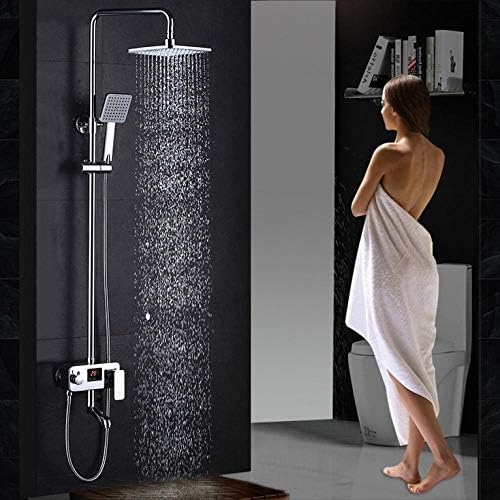 Huin - Digital Display Rainfall shower faucet set with Brass mixer valve