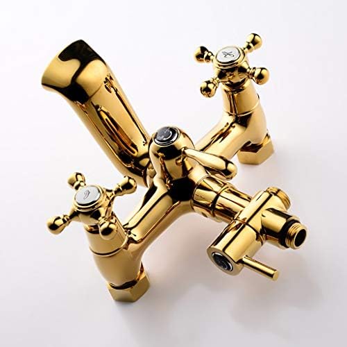 GSPDJ Gold-Plated 3-Function Bathroom Shower System