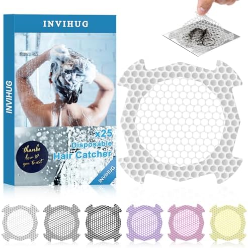 INVIHUG 25PackDisposable Drain Hair Catcher