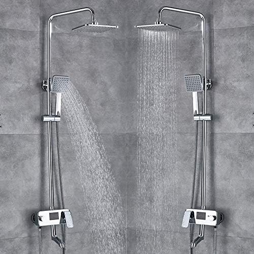 IN-Wall 8-Inch Rainfall Chrome Faucet