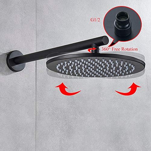 Gougeltd 16-inch Brass Wall Shower Set Rain-Soft Durable Design