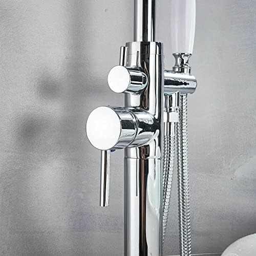 Durable 2-Handle Bathtub Shower Faucet with Rain shower Heads - Brass Construction
