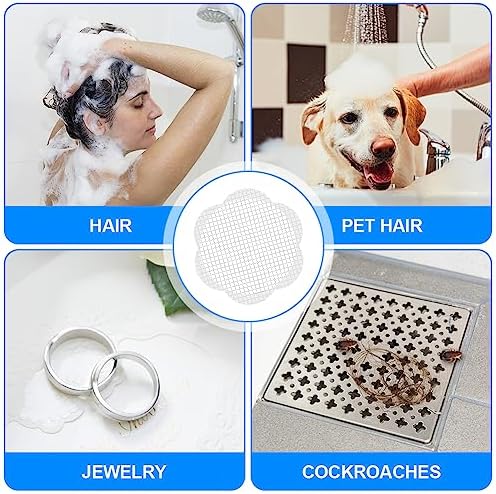 AMFUN Disposable Shower Drain Hair Catcher 40Pcs Clean Your Bathroom Like a Pro