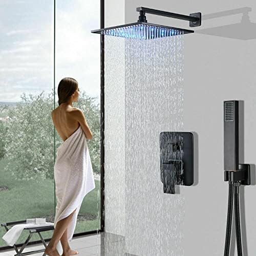 Huin LED Wall-Mounted Shower Faucet Set