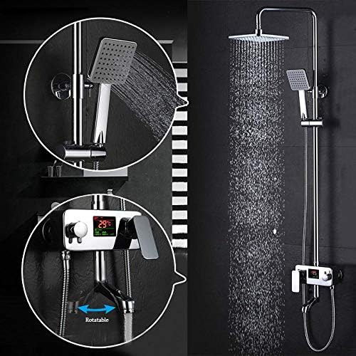 IN-Wall 8-Inch Rainfall Chrome Faucet