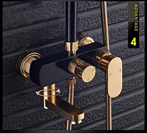 Huin Space Black Gold Doubling Faucet Kit