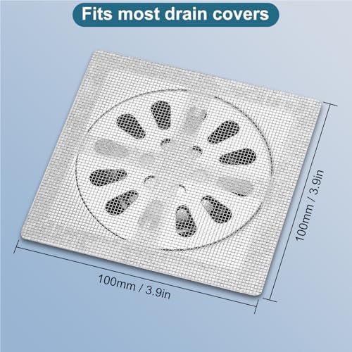 150 Piece Disposable Hair Catchers White for Bathroom Kitchen and Bathtub Use