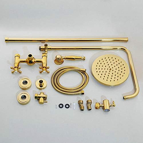 Golden-plated bathtub faucet