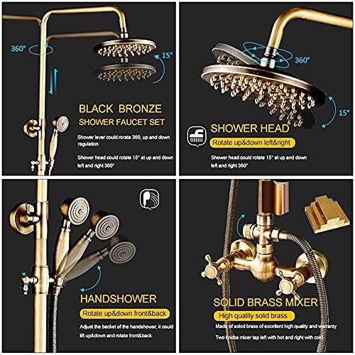 Antique Brass Bath Faucet Set