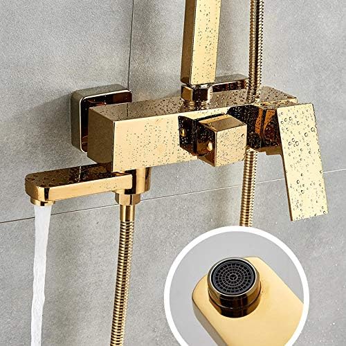 Gold Brass Bathtub Faucet