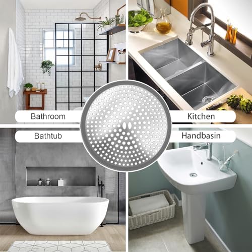 TTRWIN 2-Piece Stainless Steel Drain Protector Hair Catcher