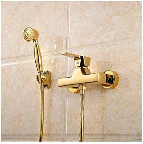 Beautiful wall-mounted shower head with temperature control