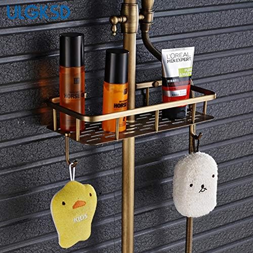 8 Rainfall Shower Head Set with antique brass finish