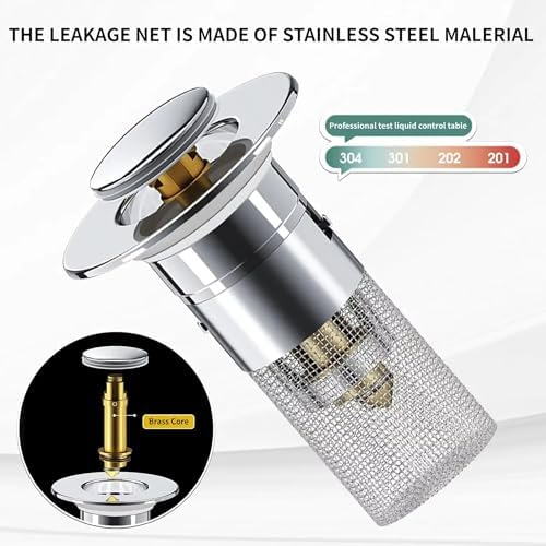 StAINLESS STEEL DRINK STRainers 2-Piece Set for BathtUB DRAIN