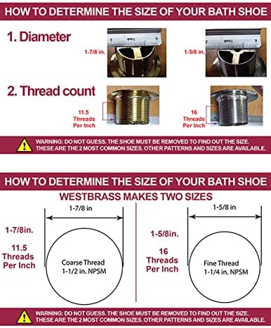 High-Quality 1-12 x 14 bathtub waste assembly with ADA features