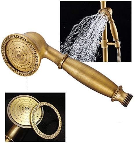 Antique Carved Bathroom Shower Set 8 inch Rainfall Bar Hand Shower