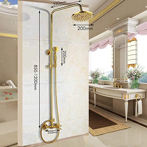 Golden-plated bathtub faucet