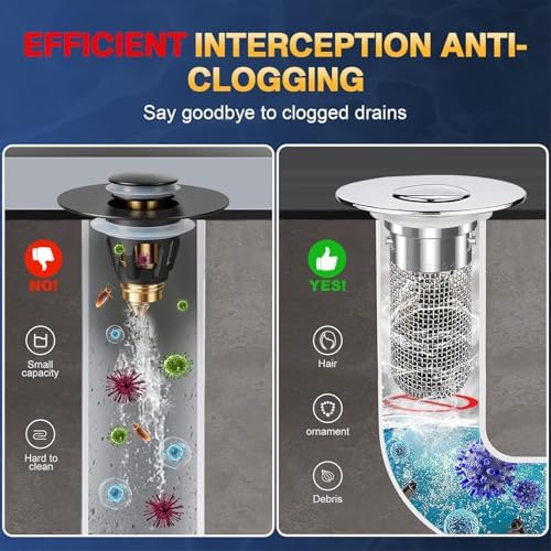 Stainless Steel Sink Drain_filter Hair Catcher