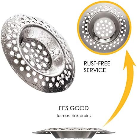 OFXDD 3 Universal shower drain hair catcher and sink strainer