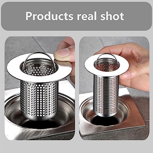 Sturdy Effortless Shower Drain Strainer Silver