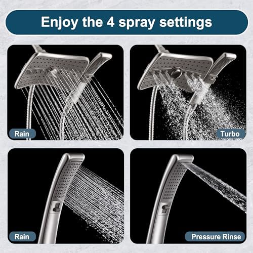 Durable Dual Shower Head Combo