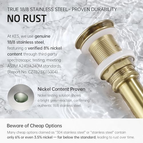 Premium Vessel Sink Drain for Privacy Protection