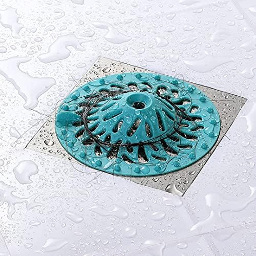 4-Pack White Silicone Drain Stopper Hair Catcher for Bathroom and Kitchen