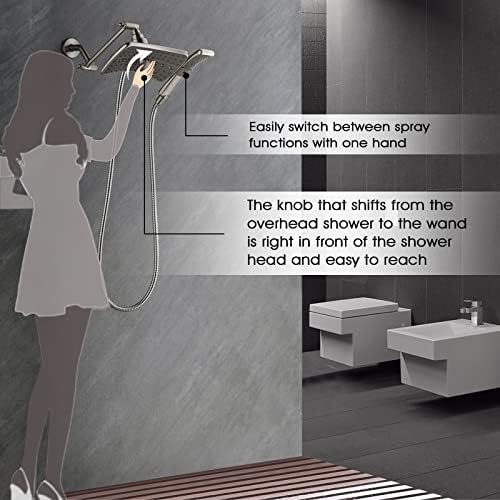 Durable Dual Shower Head Combo