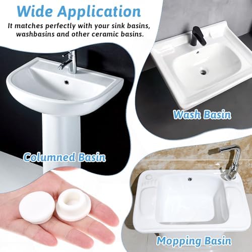 6-Piece Reusable Sink Overflow Covers