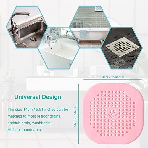 Shower Drain Hair Catcher with Suction Cups