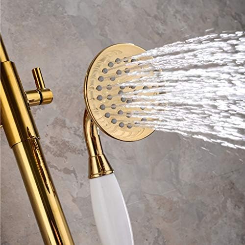 GSPDJ Gold-Plated 3-Function Bathroom Shower System