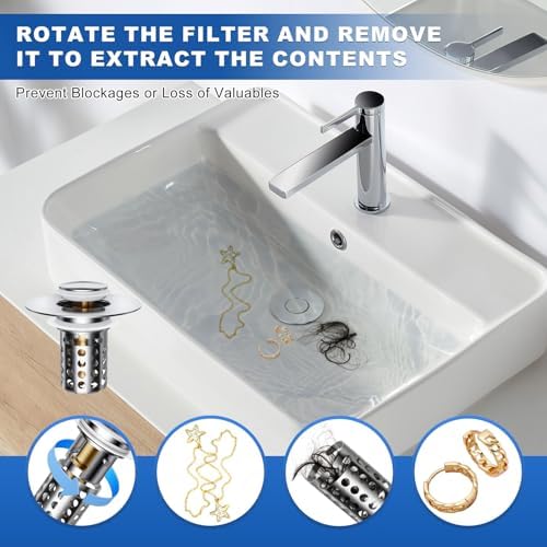 Sink Stopper by OAOrz Effortless Drainage 11-145 Sinks