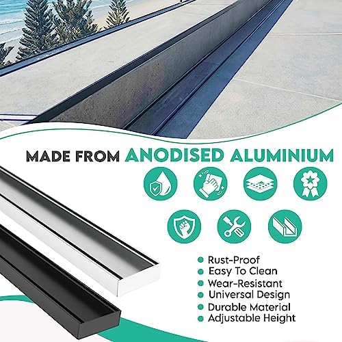 Lauxes Drains Linear Shower Drain 84 Inch Rustproof