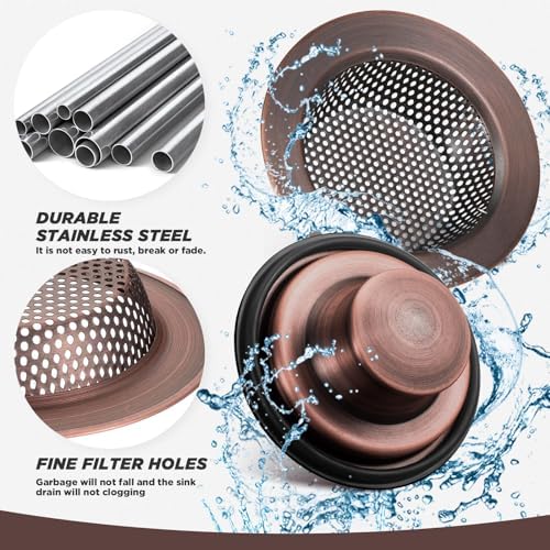 Retisee 2-Piece Stainless Steel Sink Drain Set