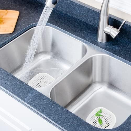 2Pcs Drain Cover System Hair Getter Long-Lasting 54 Inch Square White