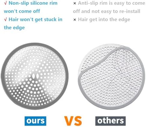 TTRWIN 2-Piece Stainless Steel Drain Protector Hair Catcher