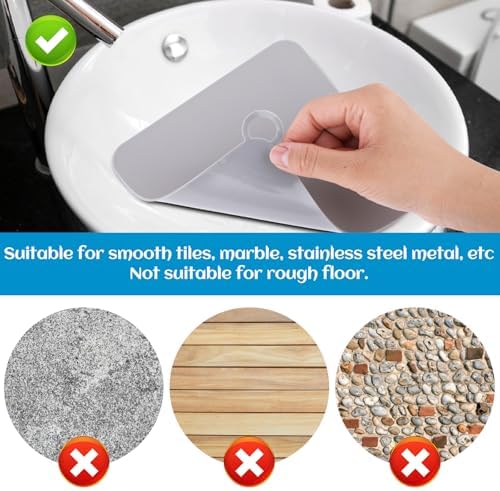 4-Piece Silicone Drain Covers BPA-Free Made in USA Airtight Durable