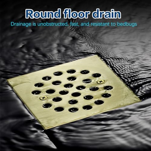 4 14-inch Square Shower Strainer