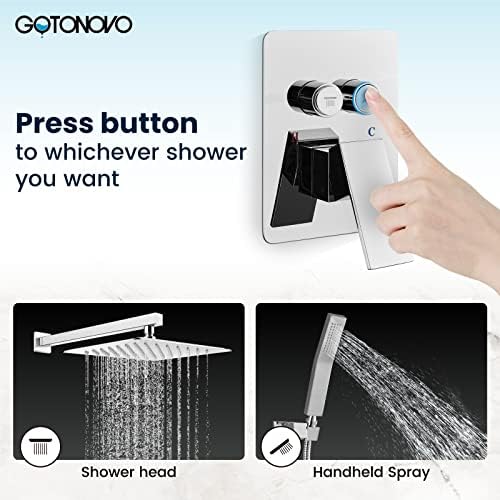 Gotonovo Push-button Rain Shower System