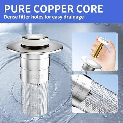 Bathroom Sink Drain Hair Catcher