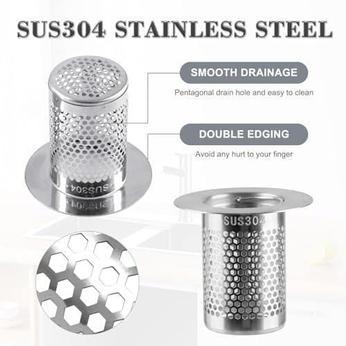 HO-K LOSS Stainless Steel Sink Strainer with Handle